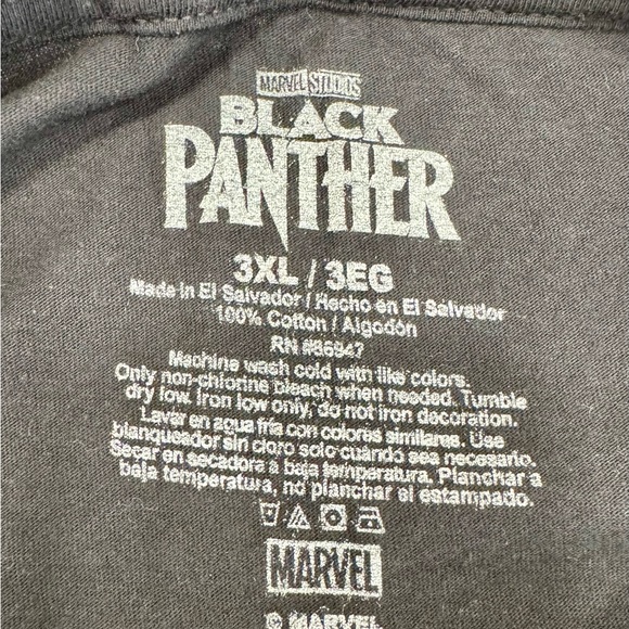 Marvel Black Panther Men’s Tshirt 3XL - Picture 4 of 4
